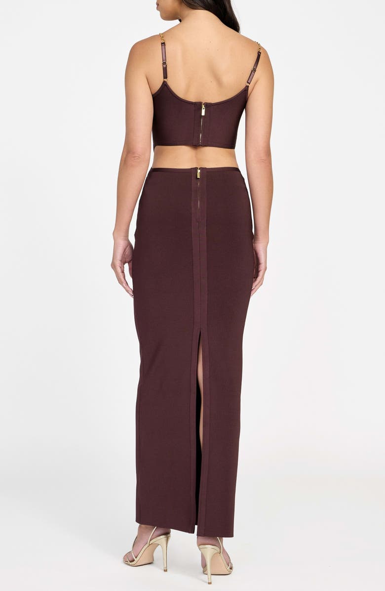 Marciano Aisha Bandage Bodice Body-Con Dress, Alternate, color, Purple