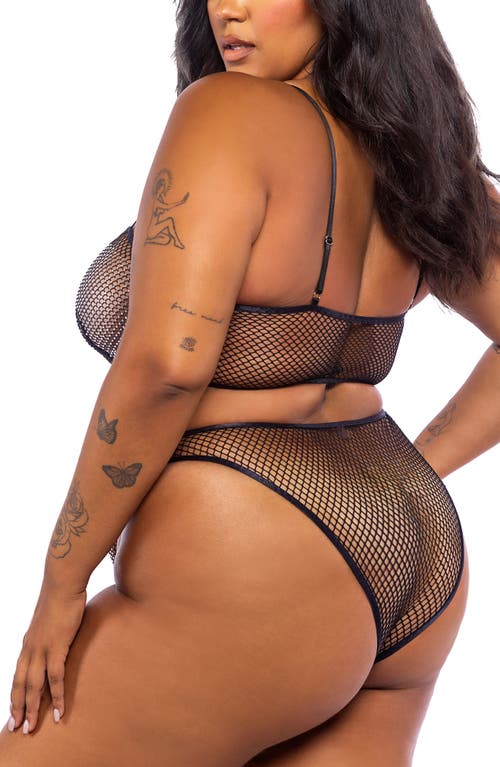 Roma Confidential Think Pink Rhinestone Bralette In Black