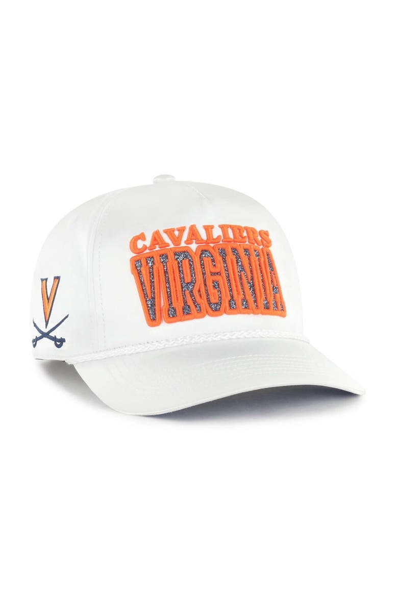 Women's '47 White Virginia Cavaliers Outspoken Hitch Adjustable Hat, Main, color, White