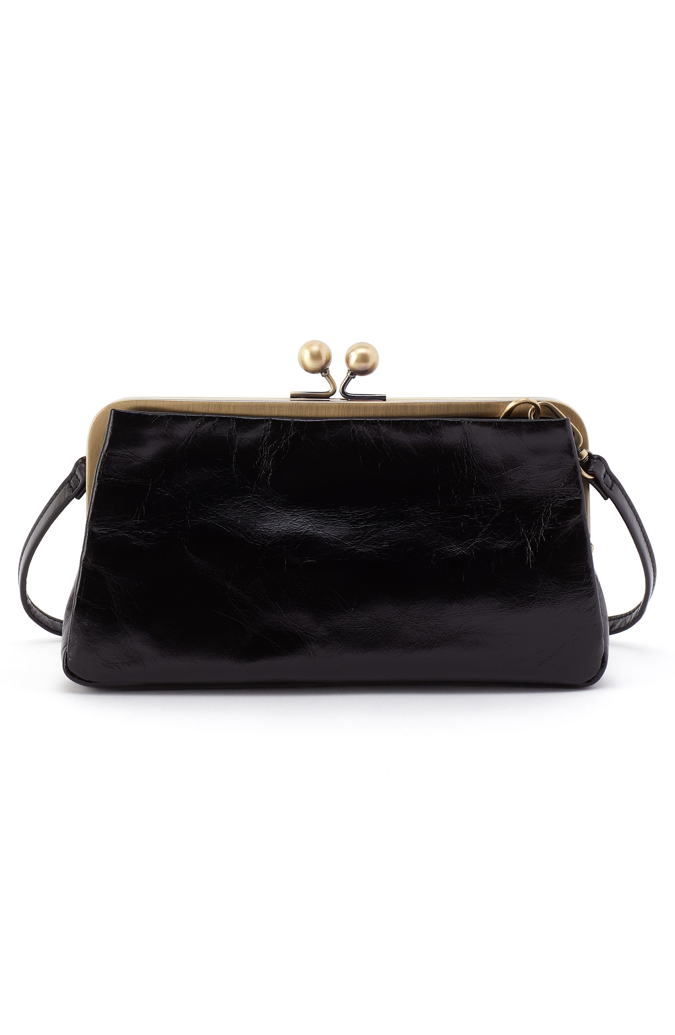 HOBO Lauren Leather Frame Clutch, Alternate, color, 