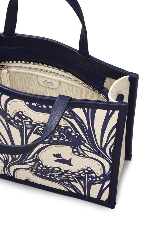 Radley Under The Sea Small Ziptop Satchel Bag In Gray