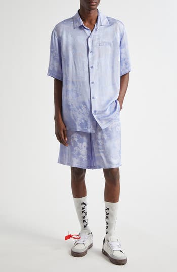Fresco Jacquard Satin Bermuda Shorts