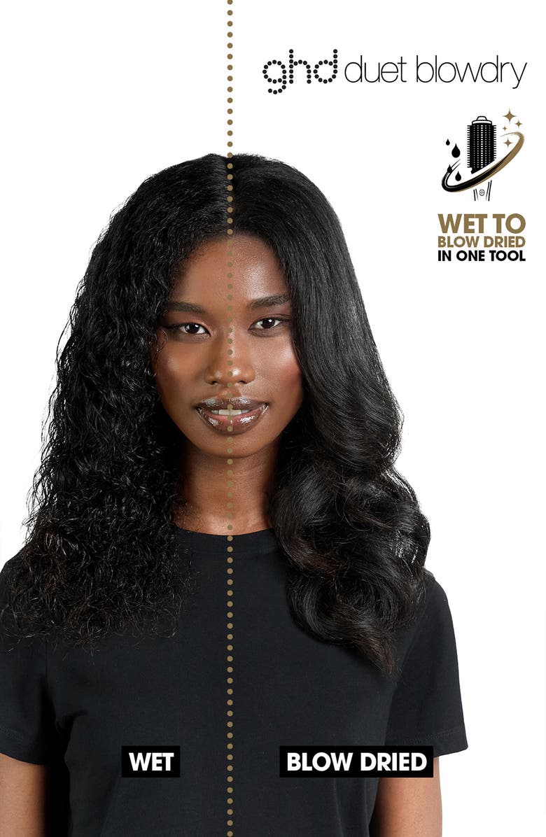 ghd Duet Blowdry 2-in-1 Hair Dryer Brush, Alternate, color, Black