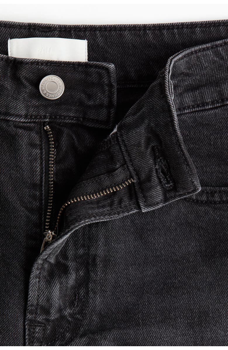 H&M Denim Shorts, Alternate, color, Washed Black