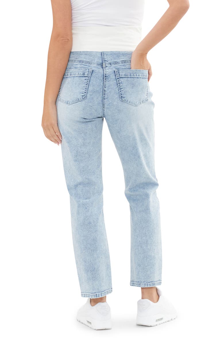 Ripe Maternity Nova Over Bump Cropped Maternity Jean, Alternate, color, Blue Haze