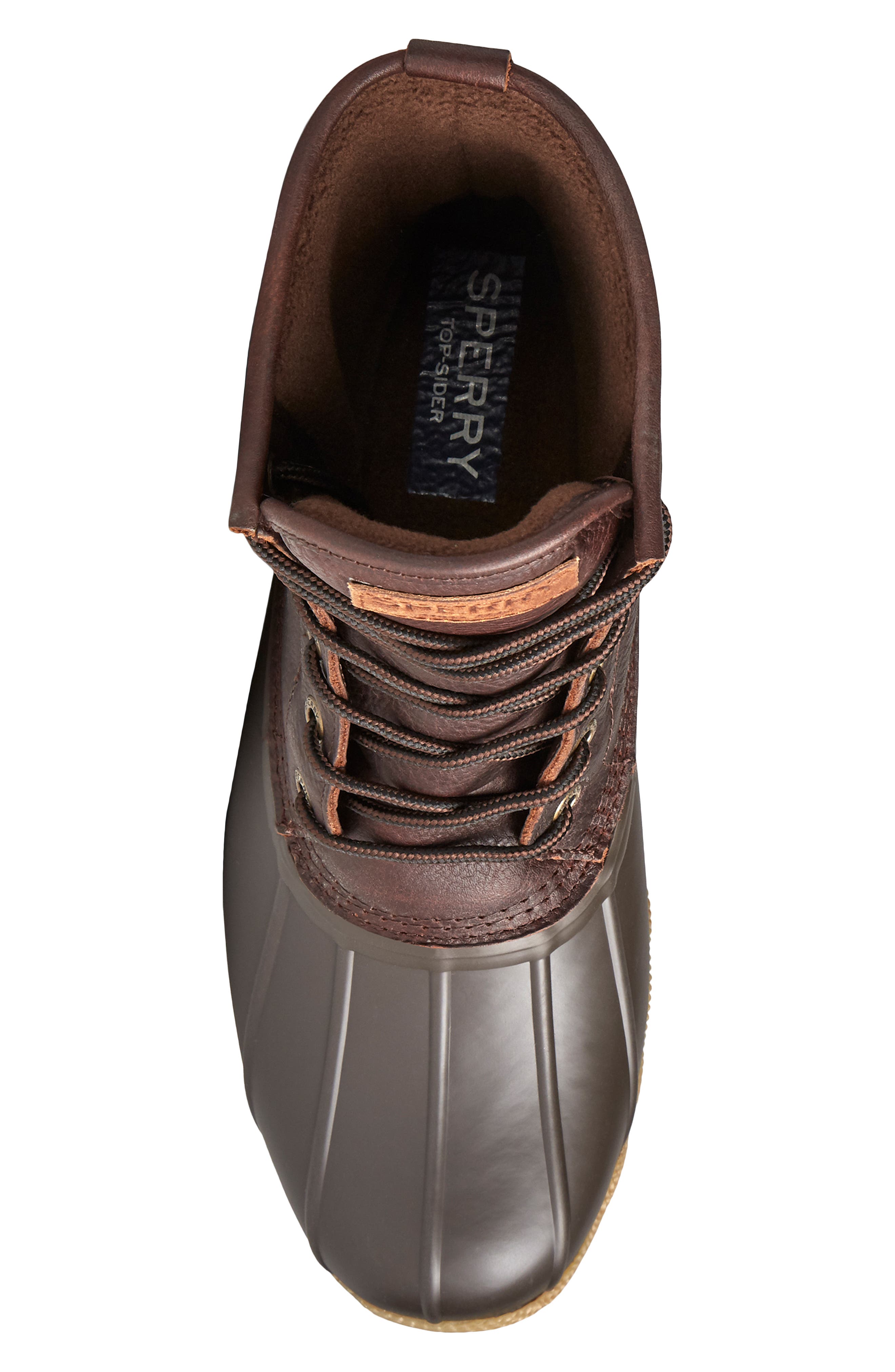 Saltwater Duck Waterproof Rain Boot, Alternate, color, TAN/ BROWN
