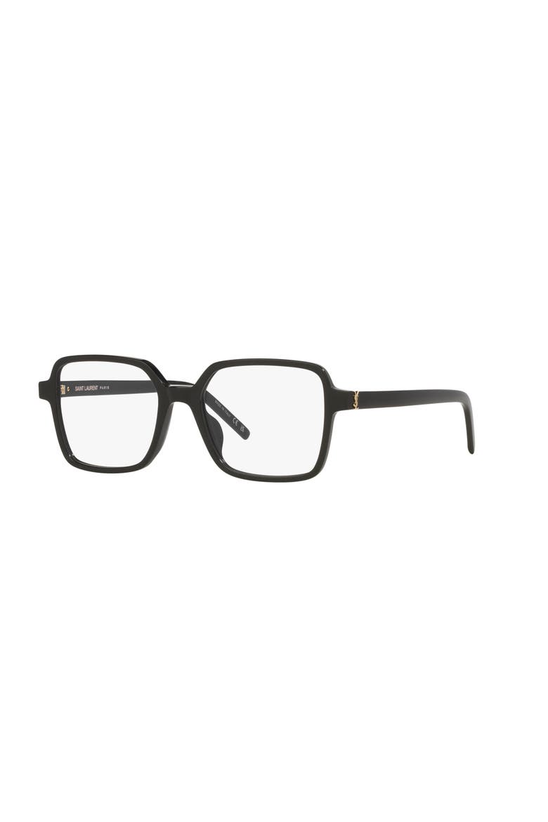54mm Rectangle optical glasses, Main, color, Black