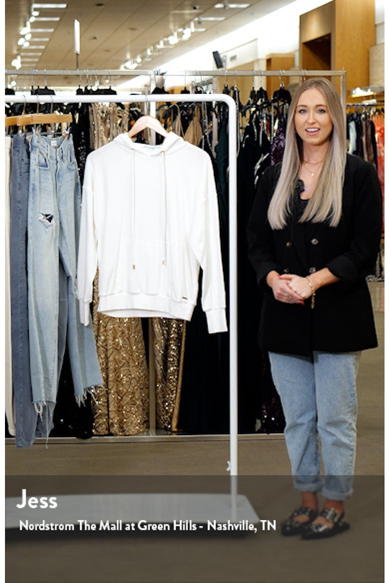 Nora Drop Shoulder French Terry Cover-Up Hoodie video