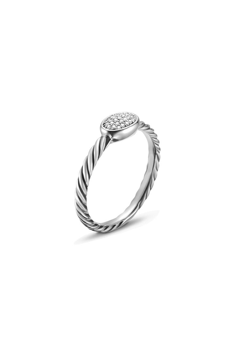 Cable Collectibles Oval Ring with Diamonds, Alternate, color, DIAMOND