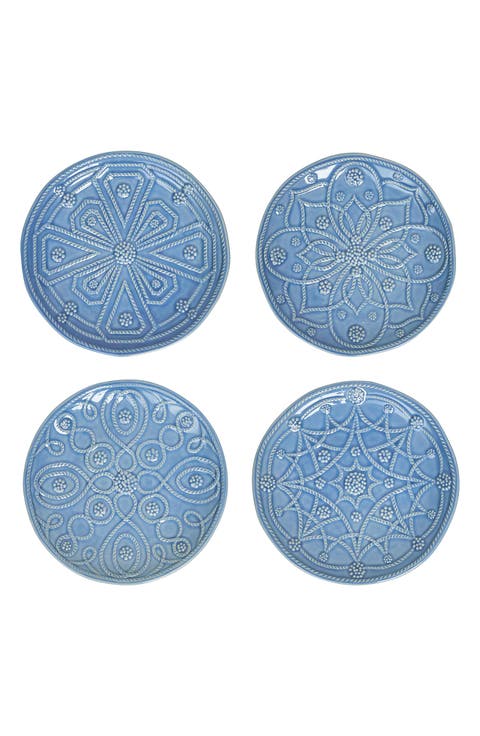 Jardins du Monde Set of 4 Side/Cocktail Plates