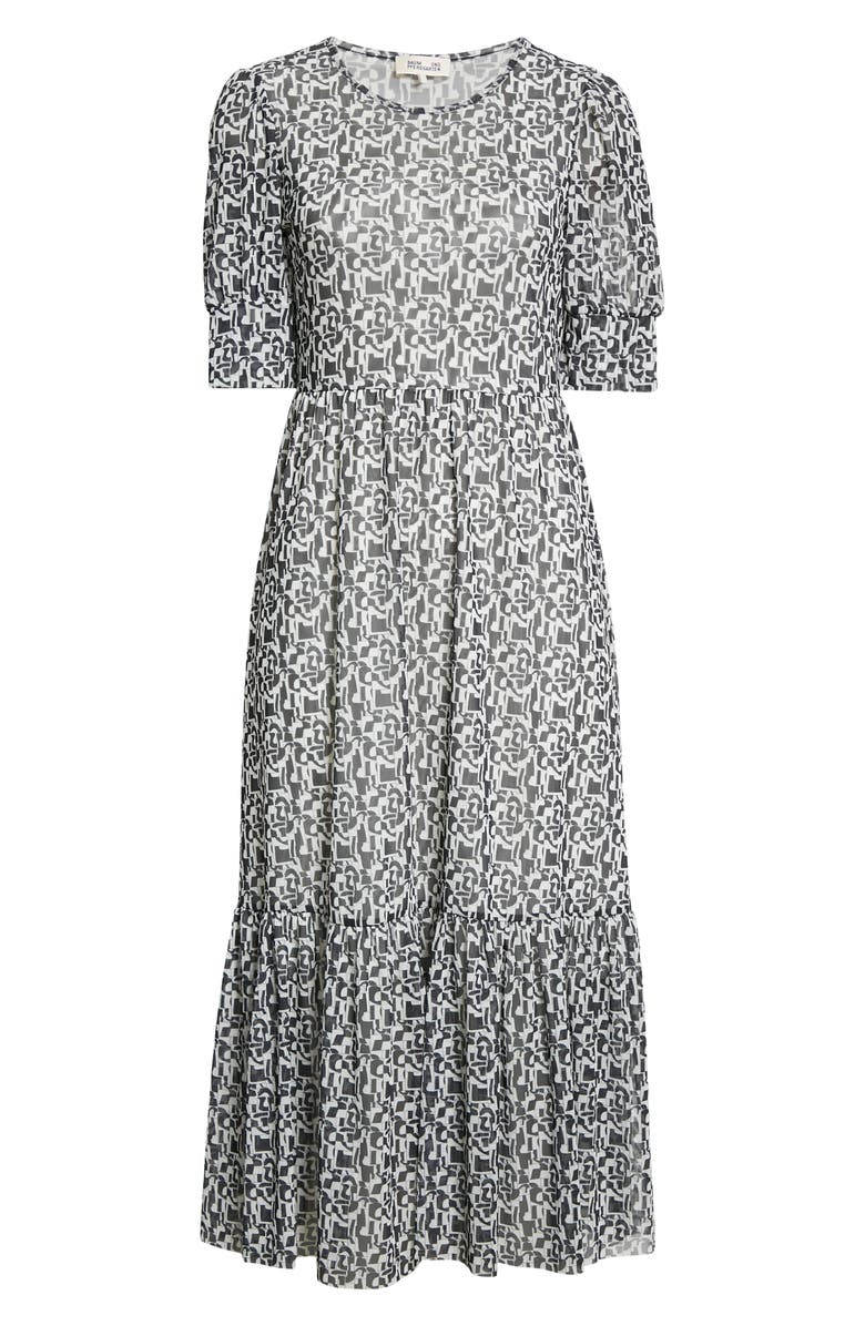 Baum und Pferdgarten Jocelyn Puff Sleeve Midi Dress, Alternate, color, 