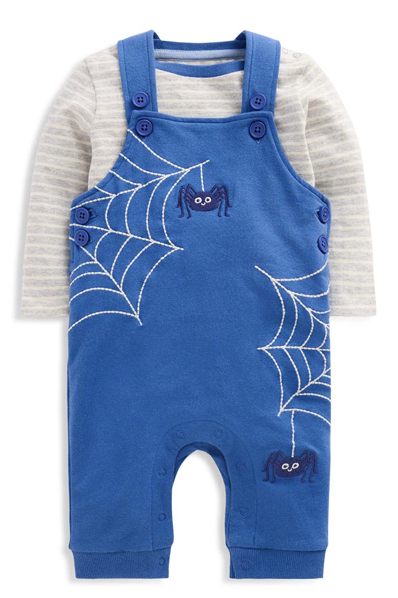 Kids' Jersey Dungaree Set, Main, color, DARK BLUE
