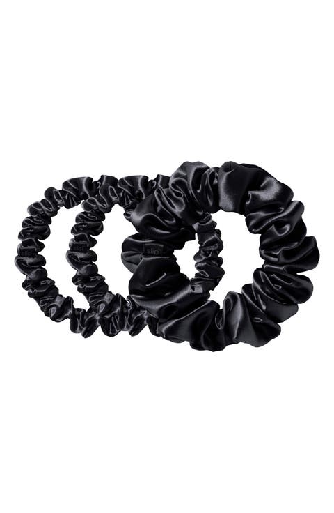3-Pack Large & Small Silk Scrunchie Set