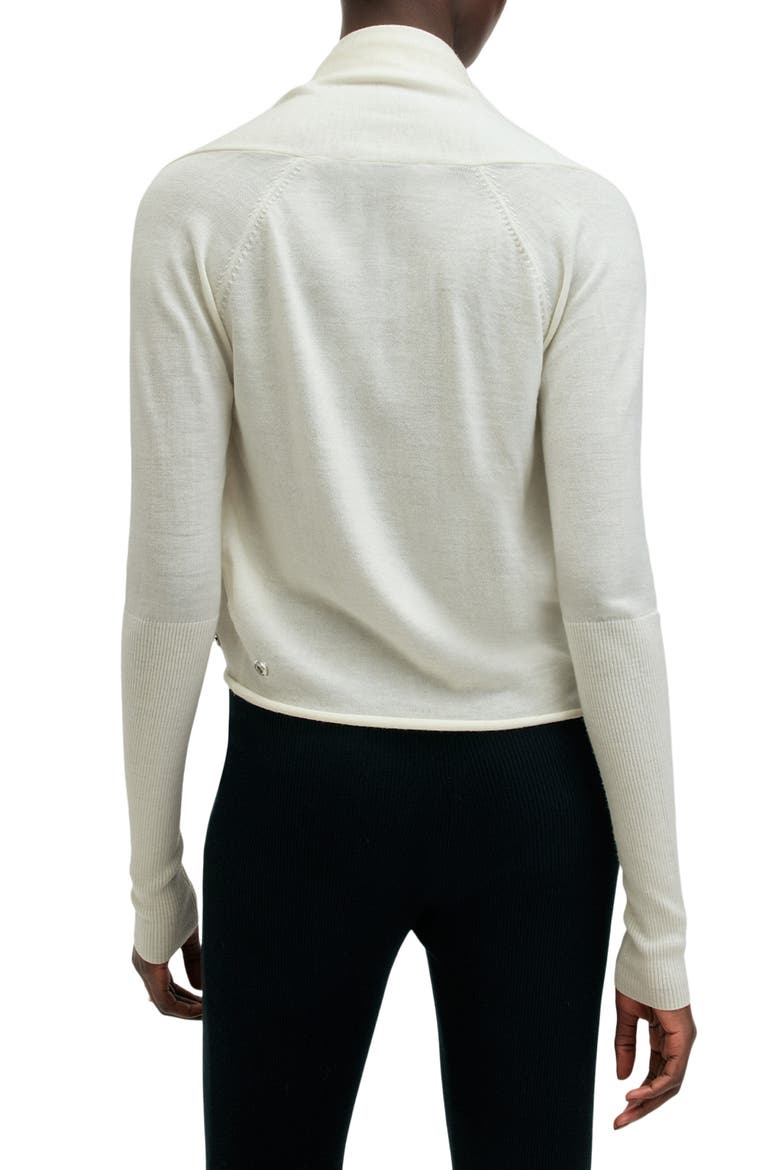 Wasson Pirate Wrap Merino Wool Cardigan, Alternate, color, CHALK WHITE