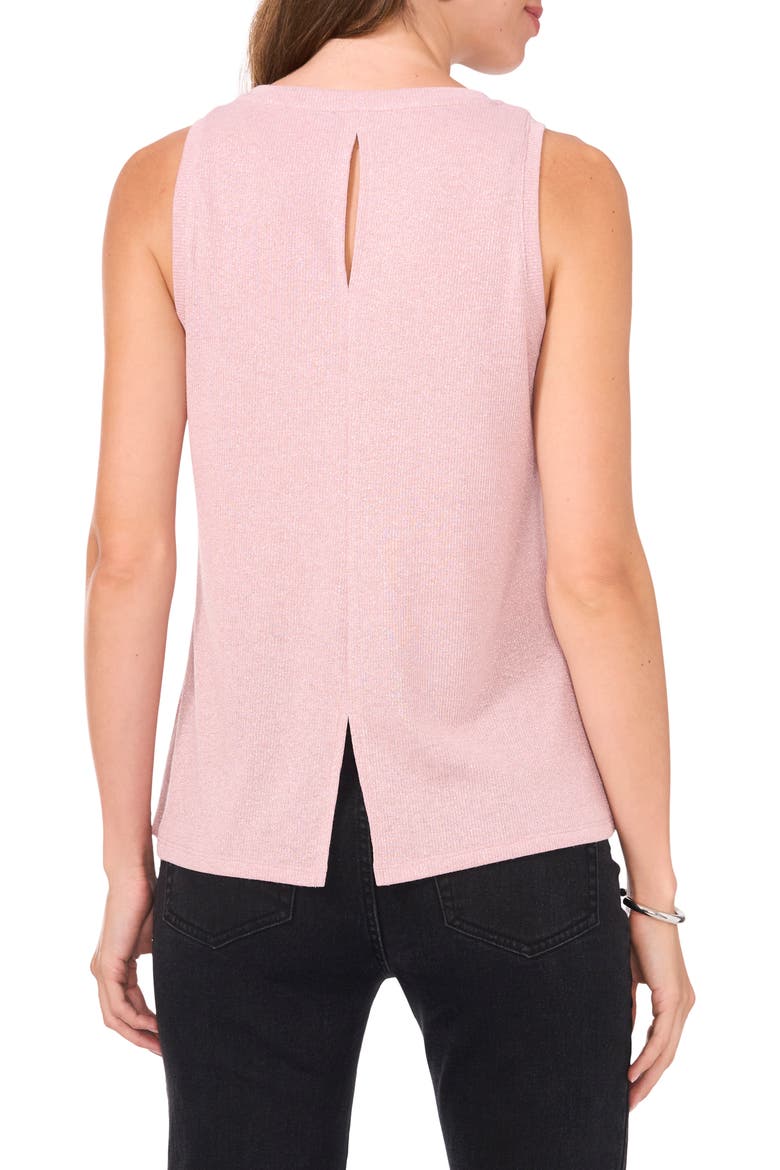 Metallic Knit Tank, Alternate, color, DUSTY BLUSH