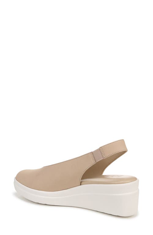 Naturalizer Sutton Slingback Platform Wedge Pump In Coastal Tan