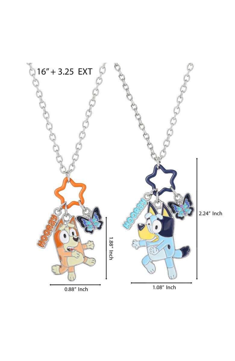 BLUEY BFF Pendant Necklace Set with Star and Charm Tags, Alternate, color, Multicolor
