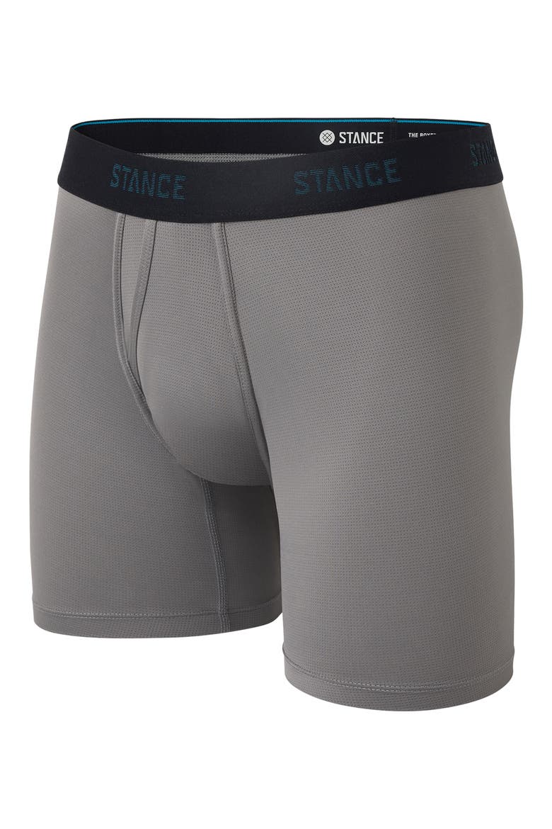 Solid Performance Wholester Boxer Briefs, Main, color, CHARCOAL