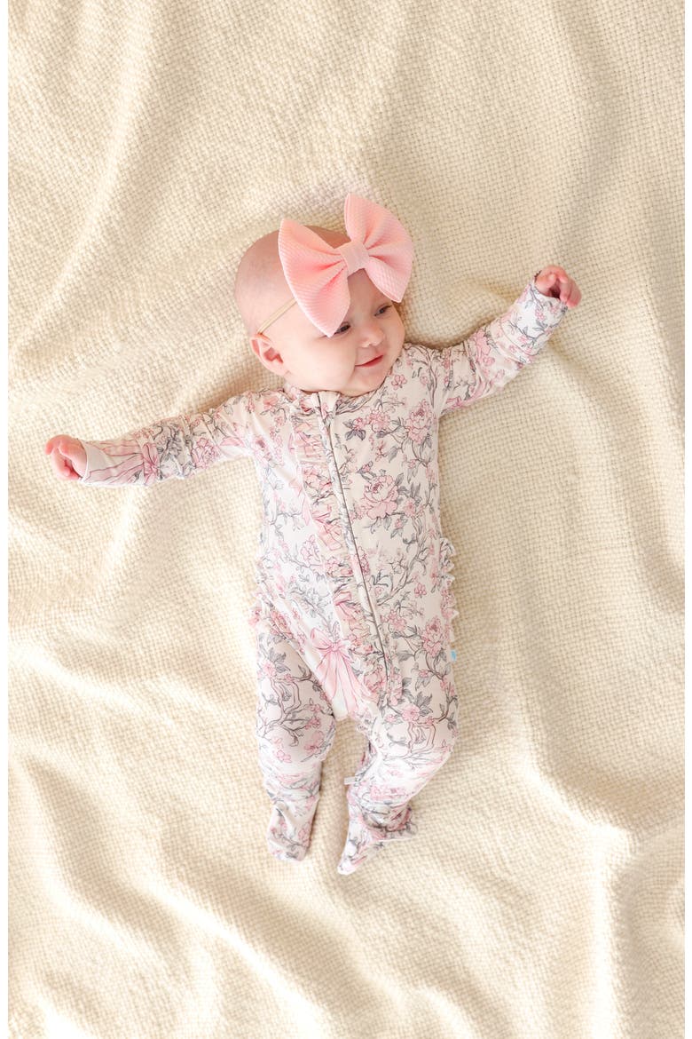 Ruffle Footie, Alternate, color, LIGHT/ PASTEL PINK