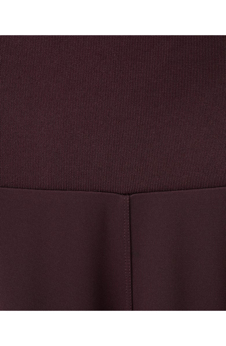 MANGO Fine Knit Midi Skirt, Alternate, color, Wine