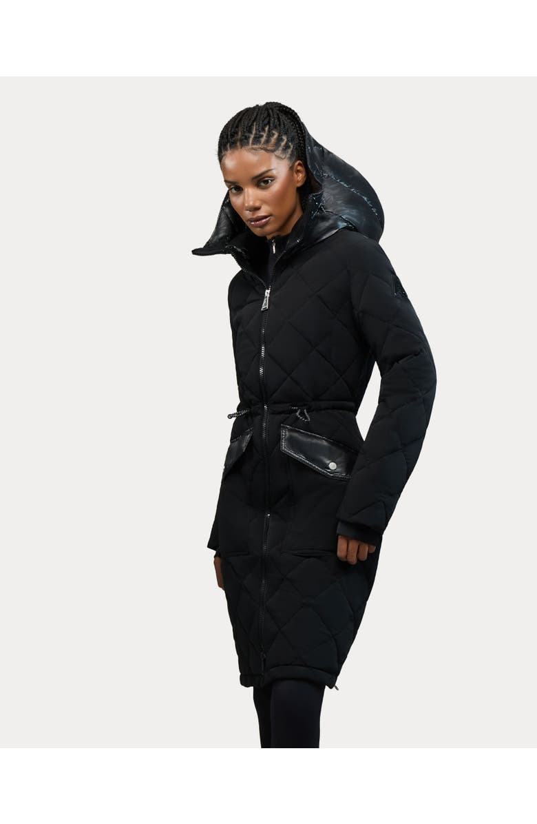 Alpenhaus Arly Elongated Hybrid Lightweight Puffer Coat, Alternate, color, Black