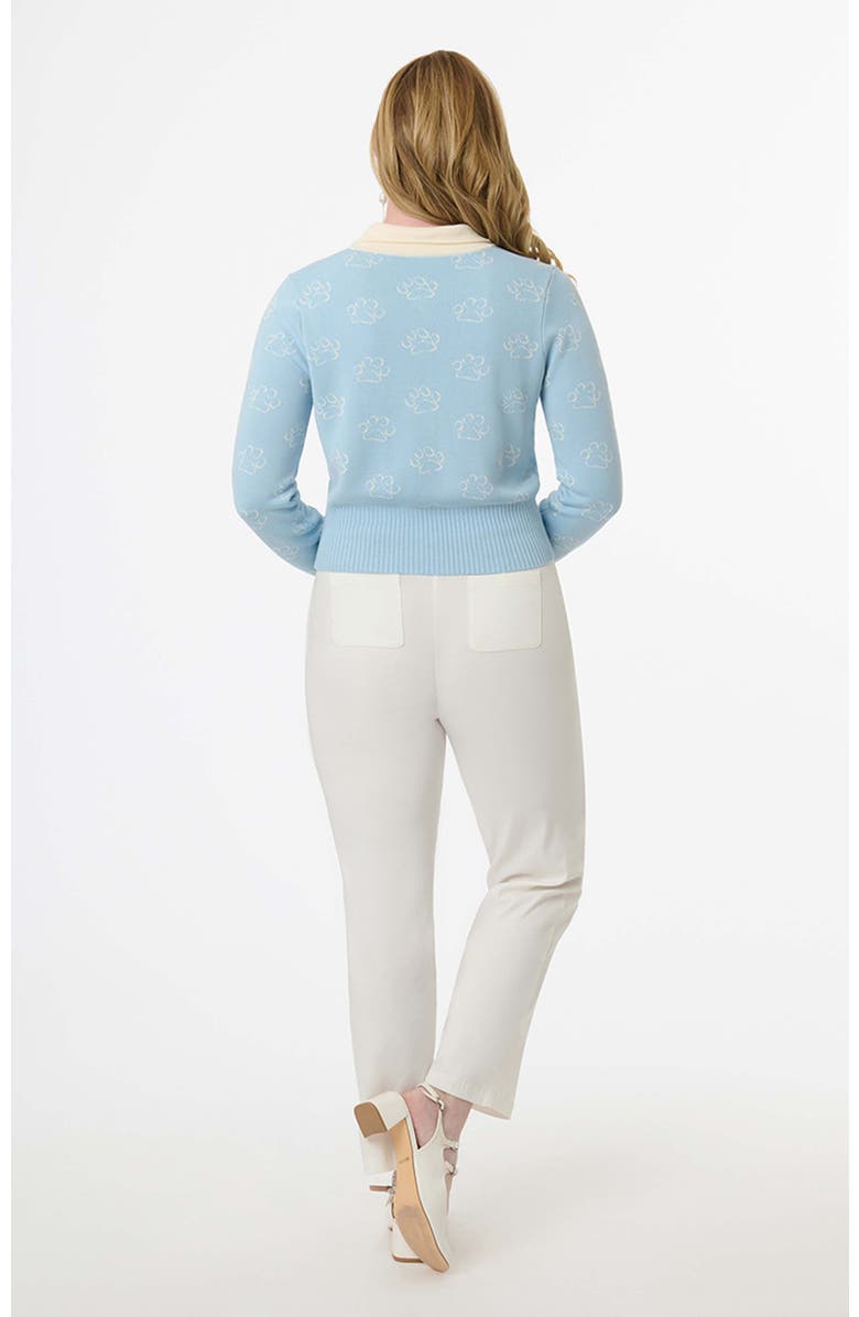 Unique Vintage Collared Knit Cardigan, Alternate, color, Light Blue