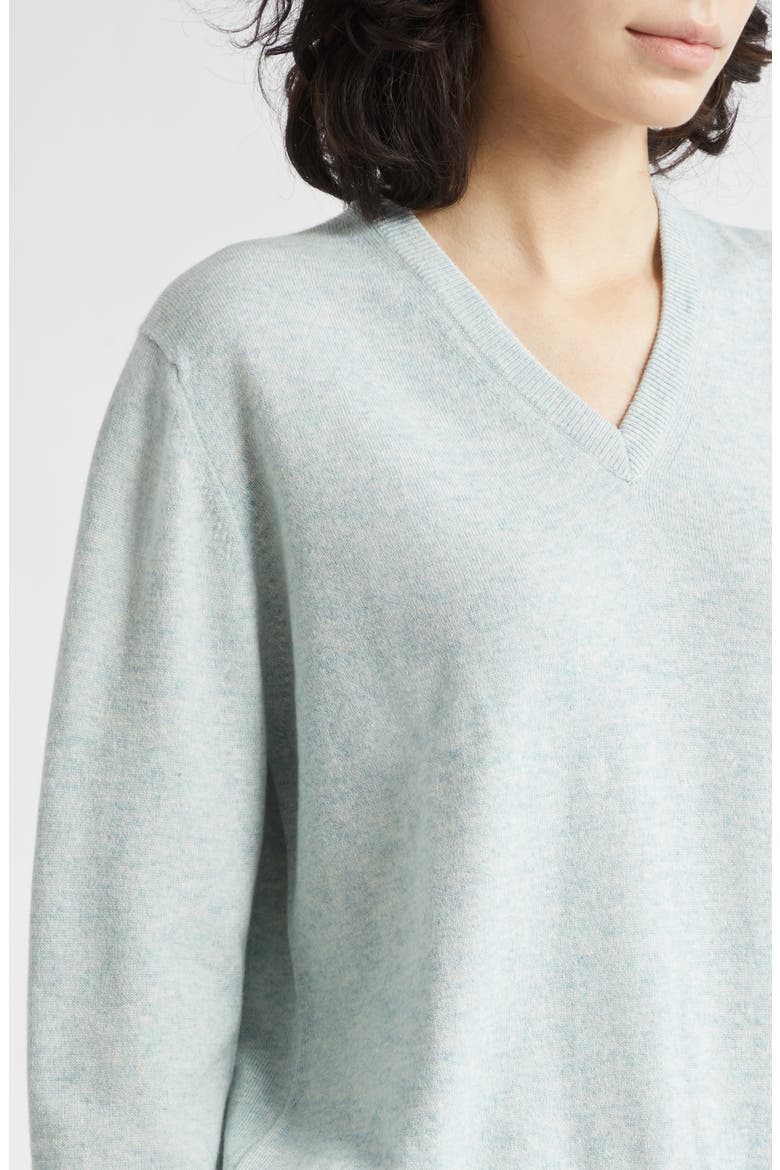 Lunan Cashmere V-Neck Sweater, Alternate, color, LUNAN MINT