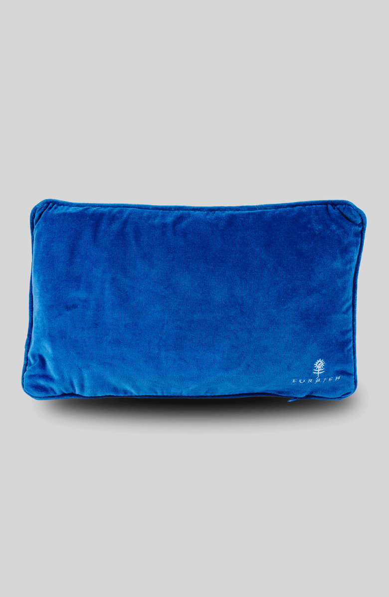 Furbish Sagittarius Needlepoint Pillow, Alternate, color, Blue