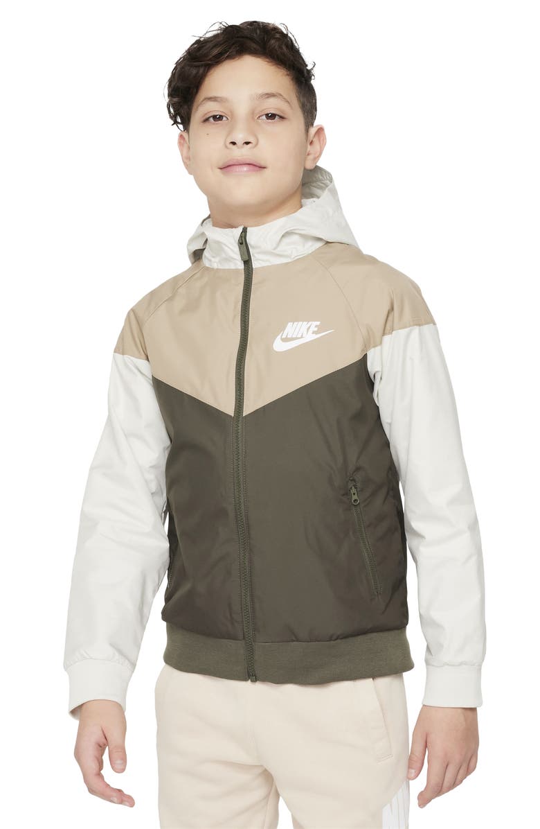 Nike Kids' Windrunner Water Repellent Hooded Jacket, Main, color, 