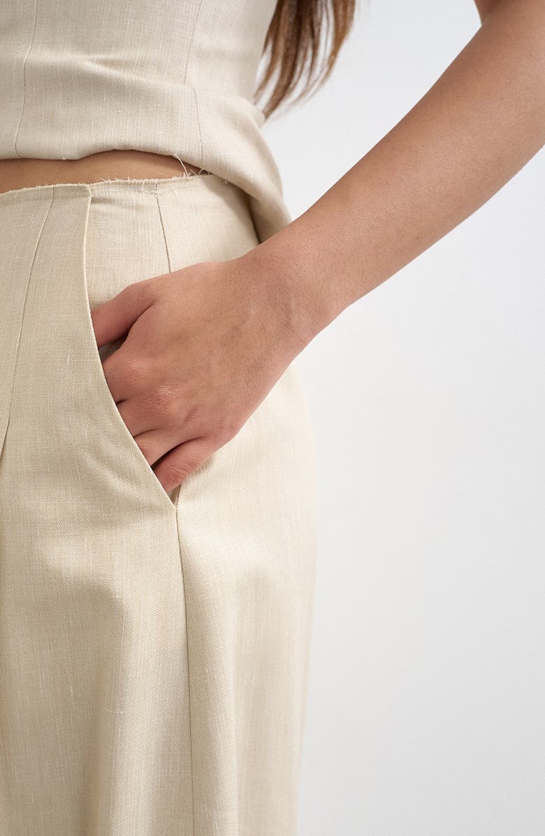 Topshop Pleated Barrel Pants, Alternate, color,