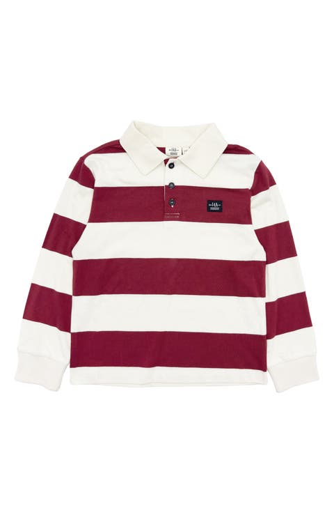 Kids' Nash Stripe Cotton Rugby Shirt (Little Kid)