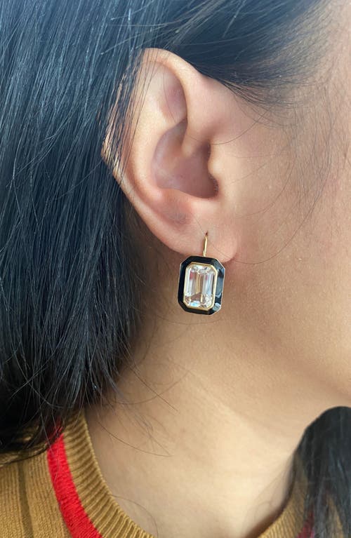 Goshwara Queen Emerald Cut Lever-back Earrings In Multi