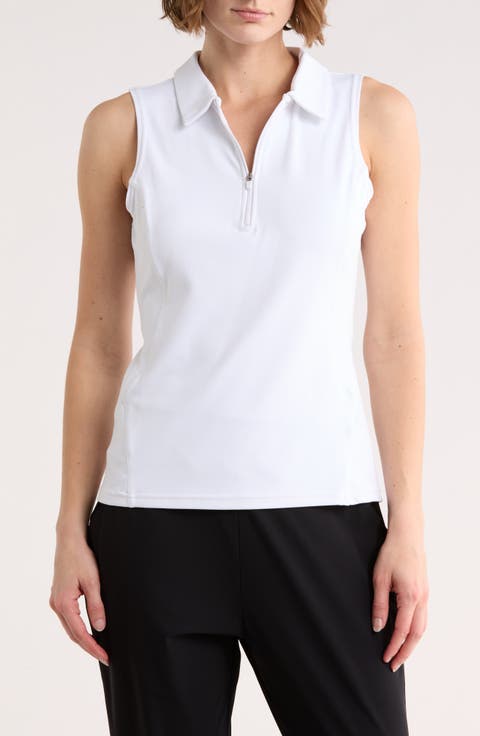 Replay Half Zip Polo Tank