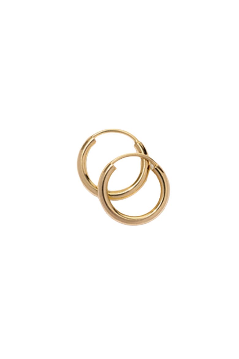 14k Mini Live In Hoop Earrings, Main, color, 14k Solid Gold