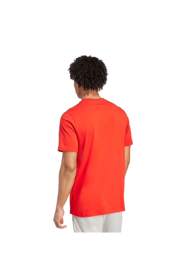 Men's adidas  Red Bayern Munich Three-Stripe Wordmark T-Shirt, Alternate, color, Red