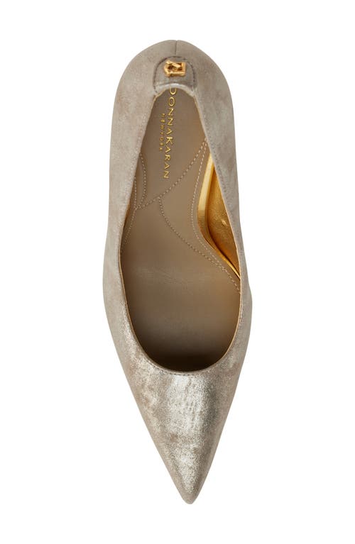 Donna Karan New York Donna Pointed Toe Pump In Cloud/silver