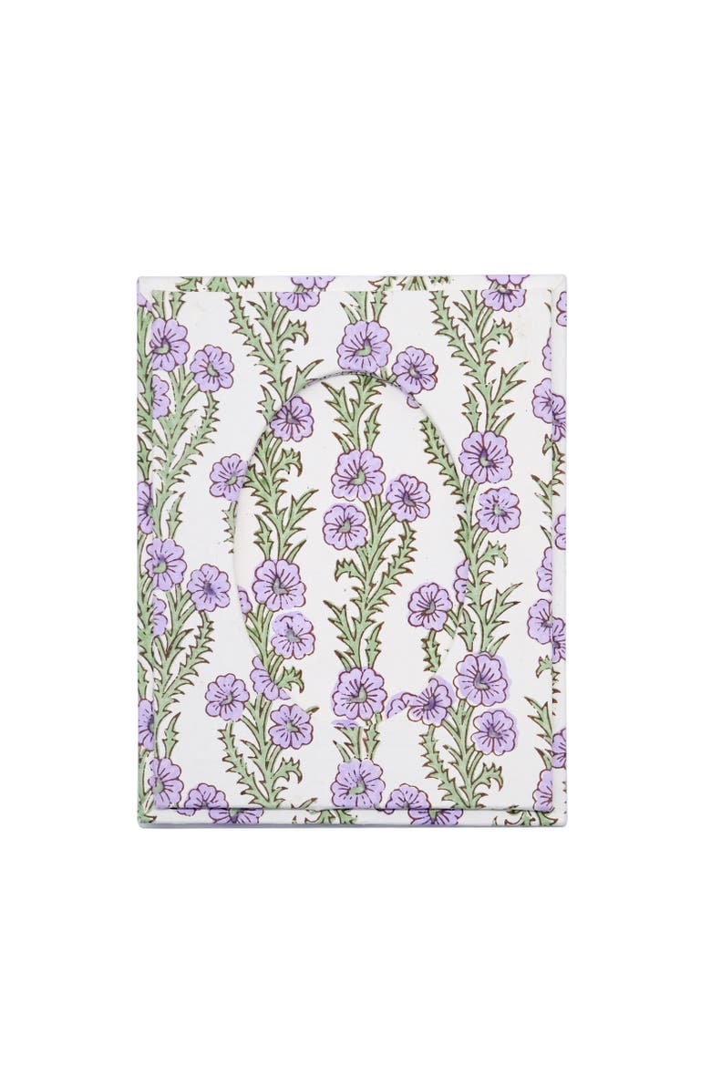 Purple Forget-Me-Not Picture Frame with Oval Opening, 4x6, Alternate, color, Purple
