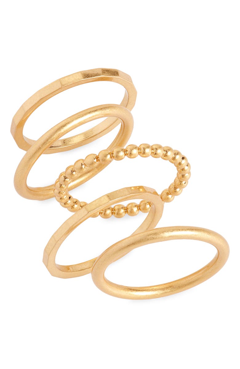 Madewell Simple Stacking Ring Set, Main, color,