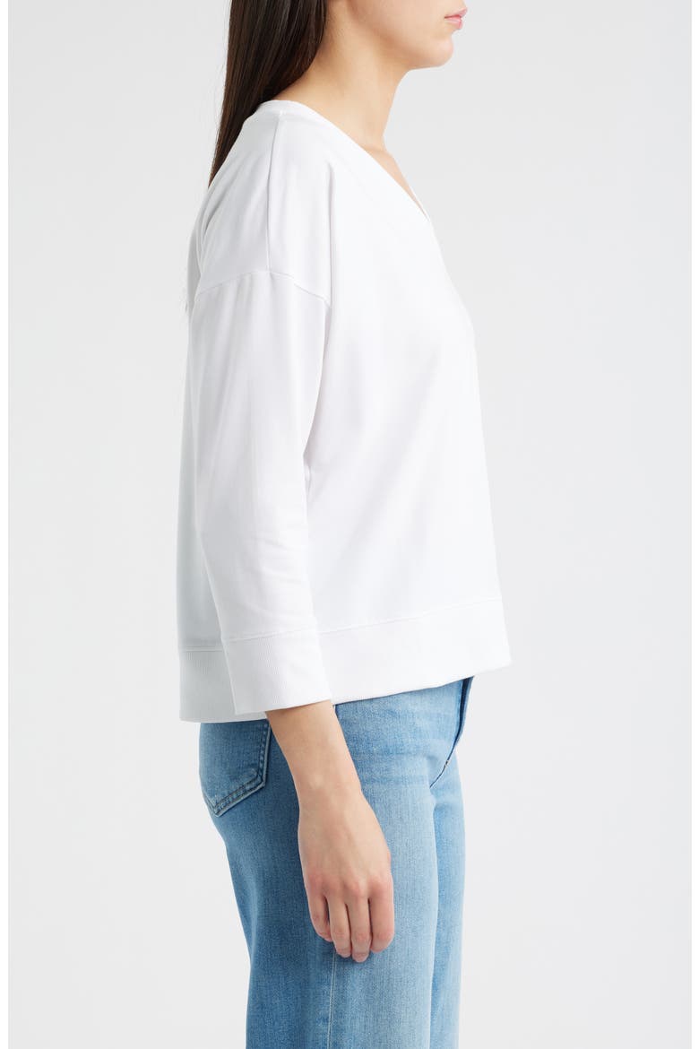 V-Neck T-Shirt, Alternate, color, WHITE