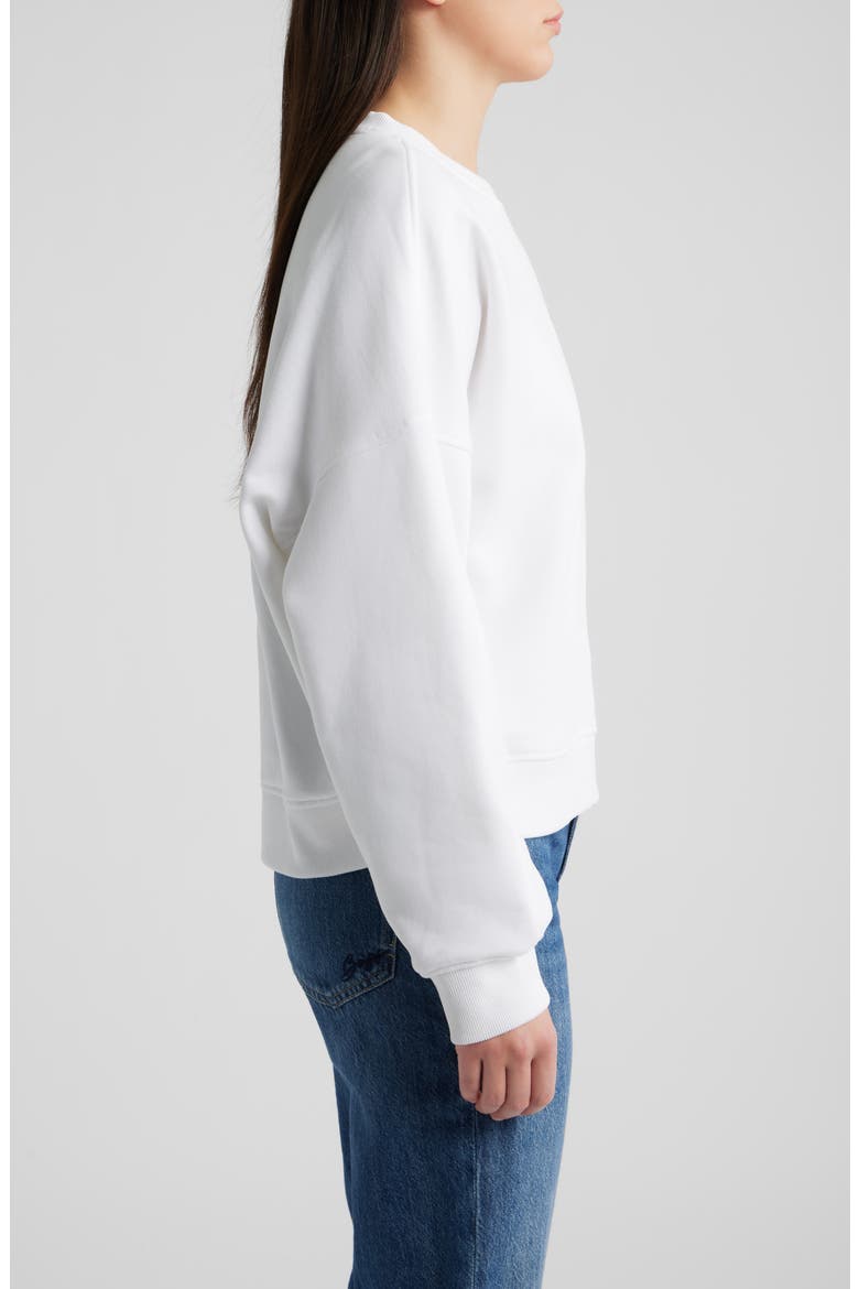 Be A Lover Stretch Cotton Graphic Sweatshirt, Alternate, color, WHITE