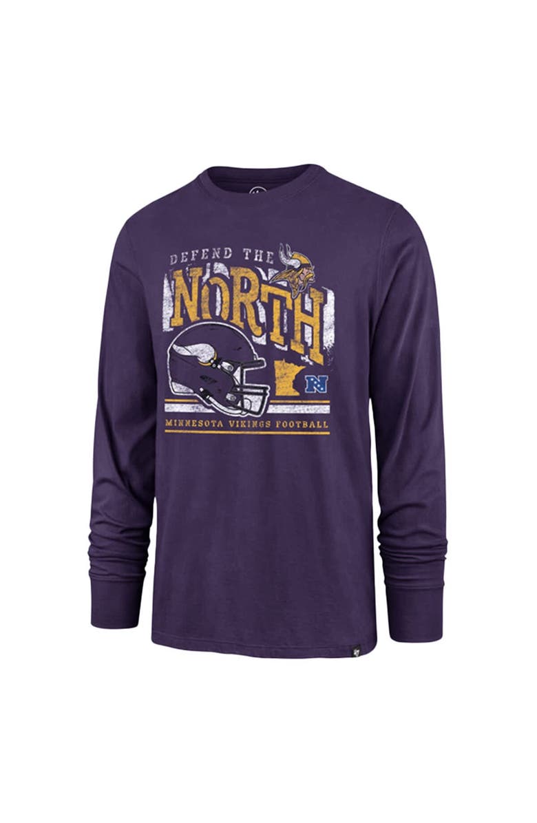 '47 Men's '47 Purple Minnesota Vikings Regional Super Rival Long Sleeve T-Shirt, Alternate, color, Purple