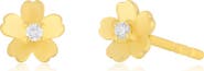 EF Collection Mini Cherry Blossom Diamond Stud Earrings