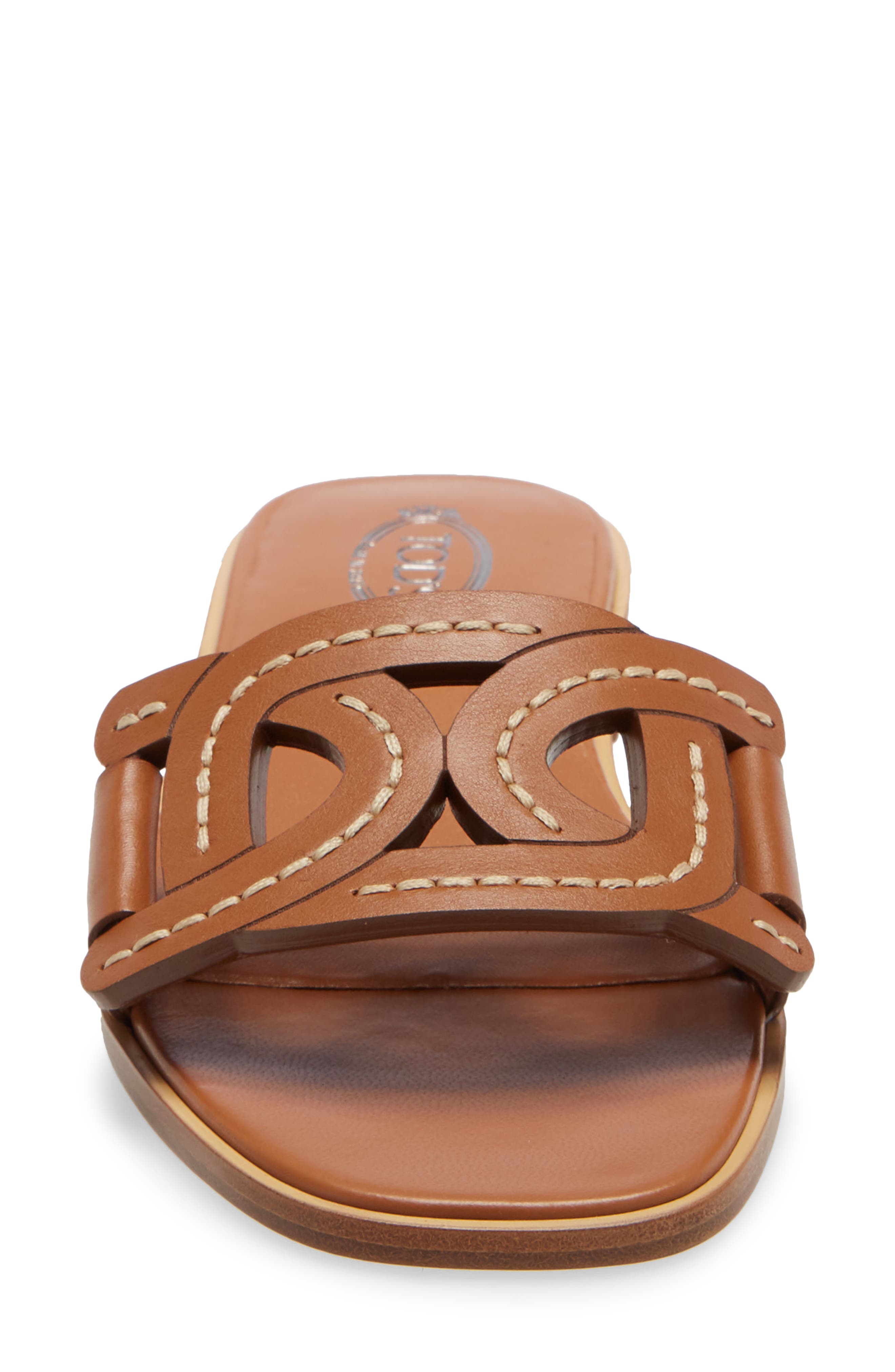 Tod's Kate Chain Detail Slide Sandal, Alternate, color, 