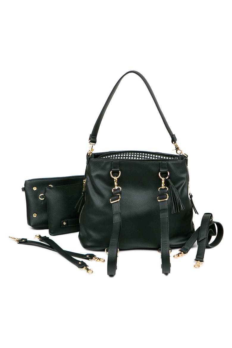 Boss Convertible Diaper Backpack, Alternate, color, BLACK