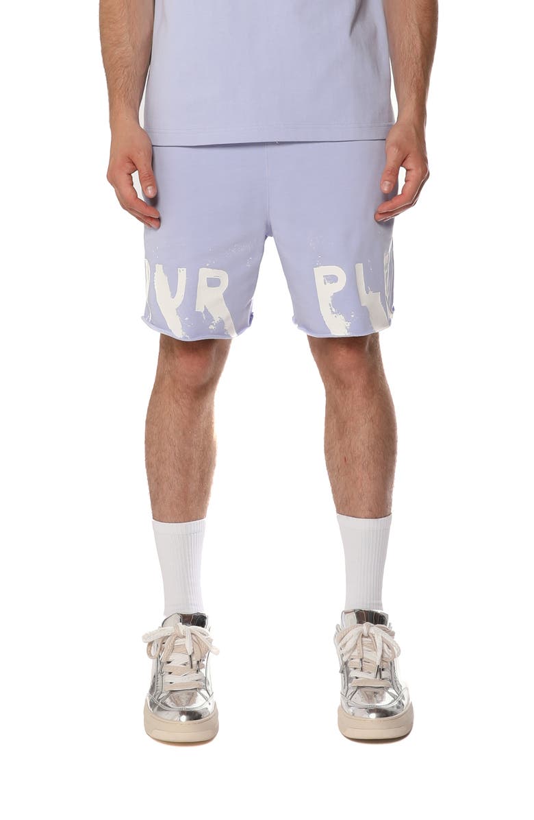 PURPLE BRAND Midweight Fleece Sweat Shorts, Main, color, Purple