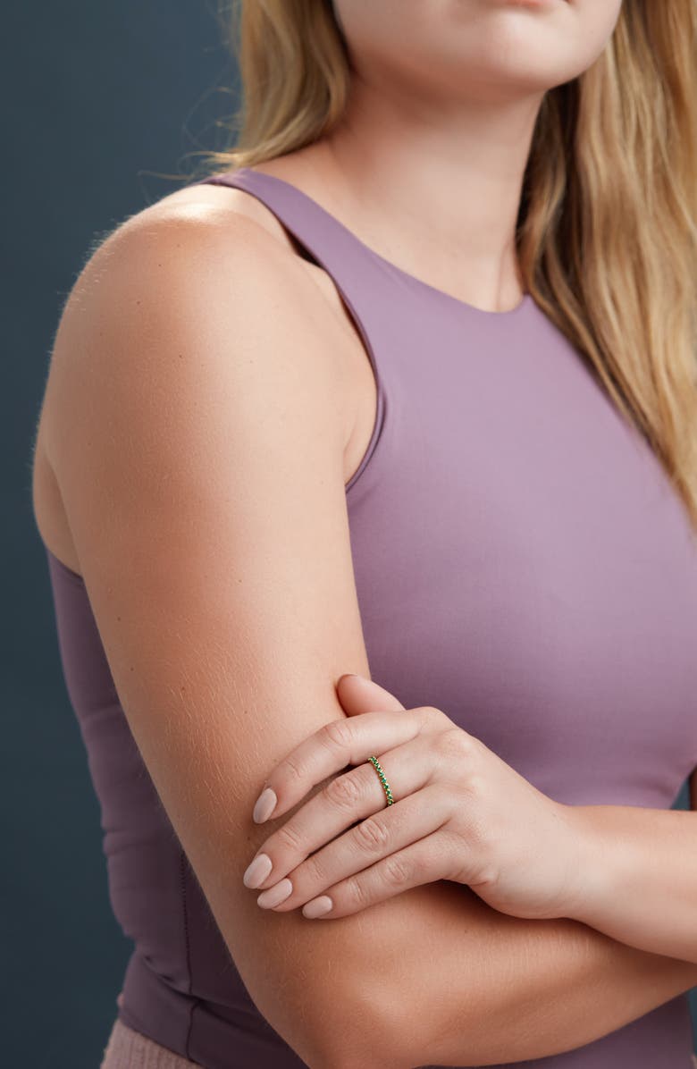 Bony Levy El Mar Emerald Eternity Ring, Alternate, color, 