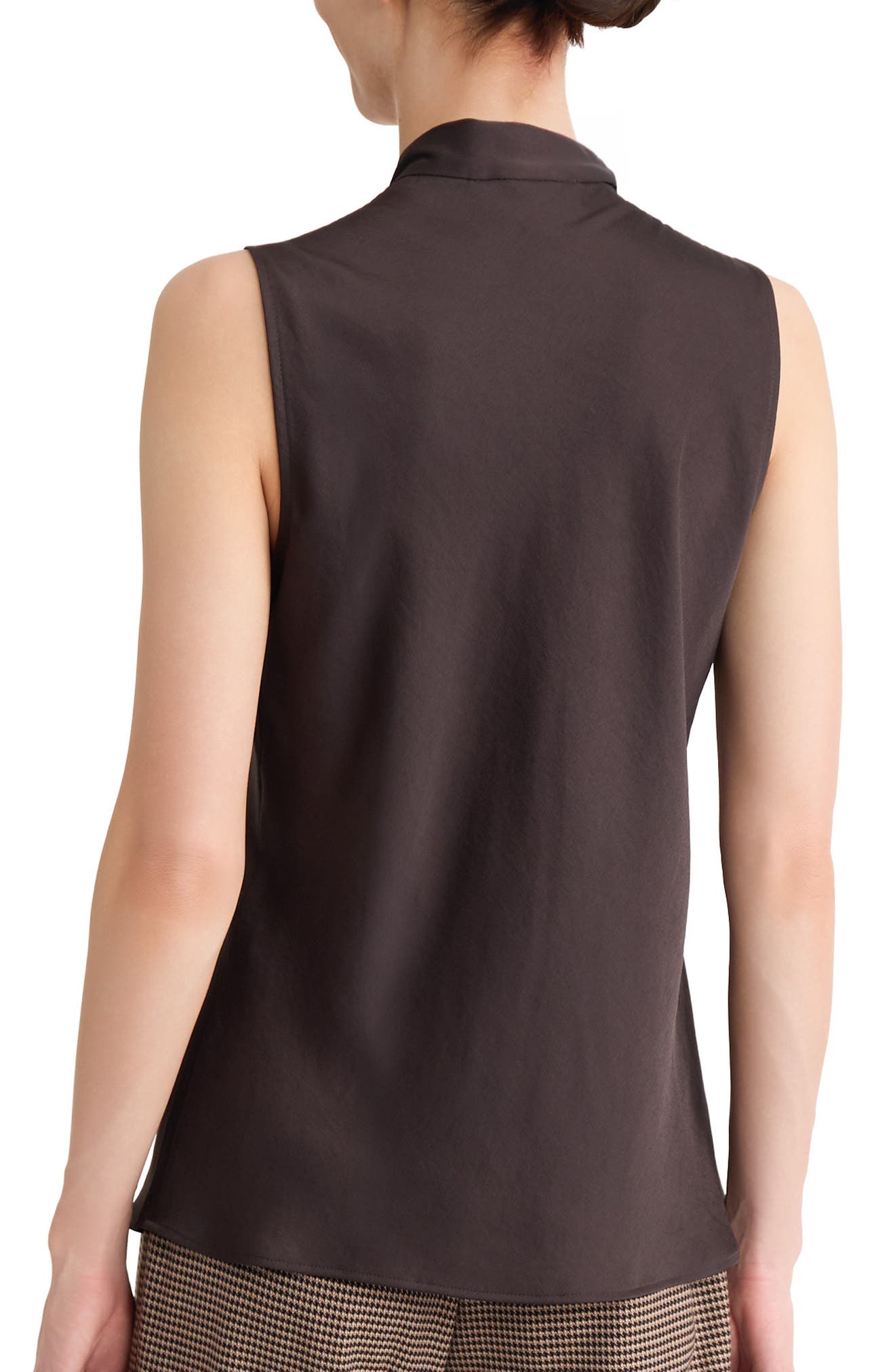 KASPER Tie Neck Sleeveless Top (Women) | Nordstrom