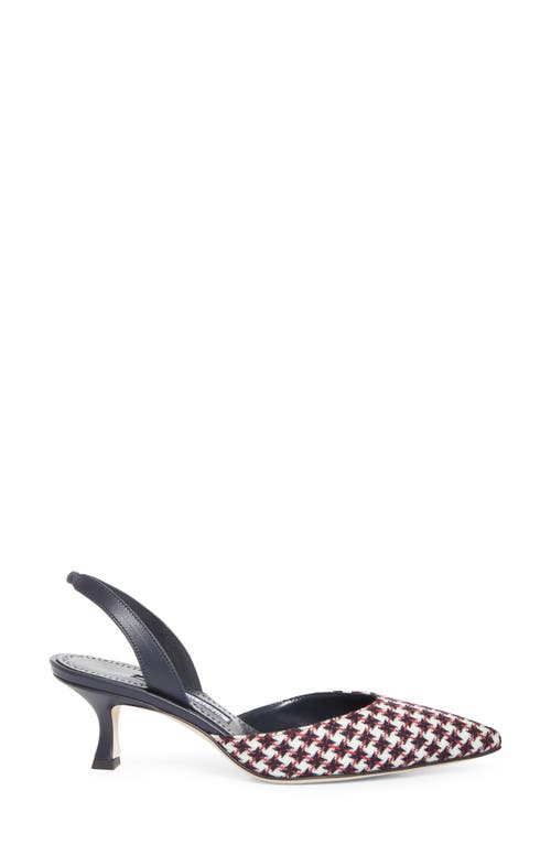 Manolo Blahnik Carolyne Kitten Heel Slingback Pump