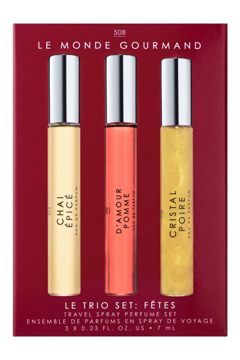 Le Trio Set Fêtes Travel Spray Perfume Set, Main, color, NO COLOR