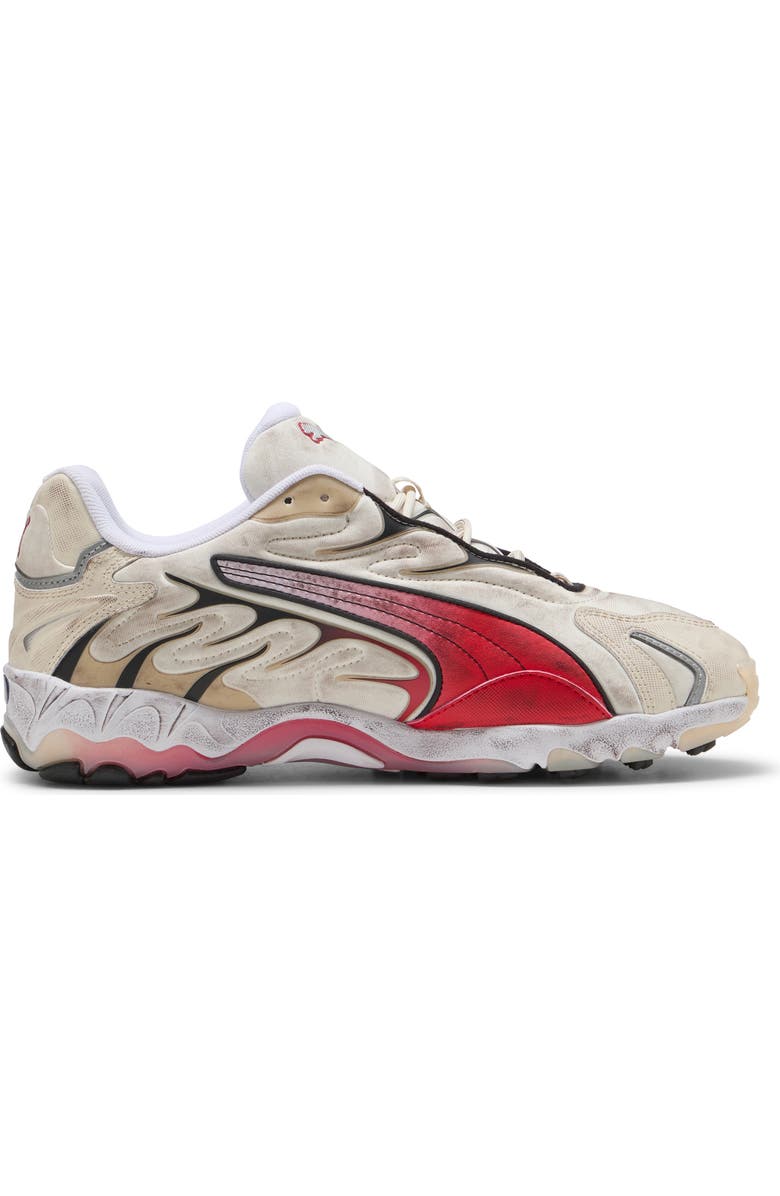 PUMA Inhale Distressed Sneaker, Alternate, color, Alpine Snow/ For All Time Red